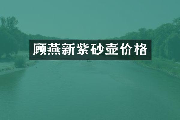 顾燕新紫砂壶价格