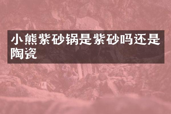 小熊紫砂锅是紫砂吗还是陶瓷