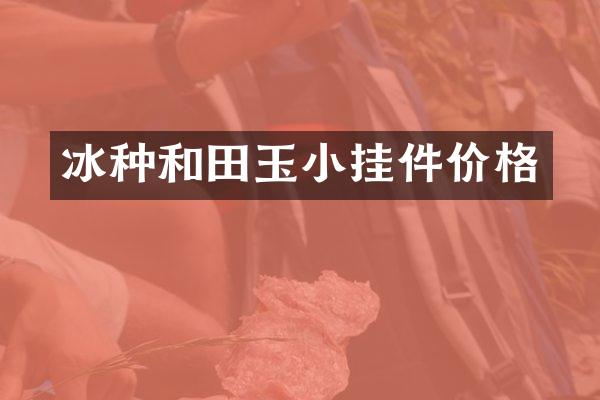 冰种和田玉小挂件价格