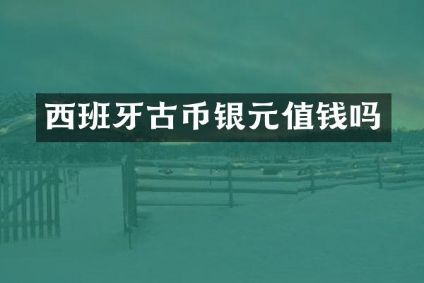 西班牙古币银元值钱吗