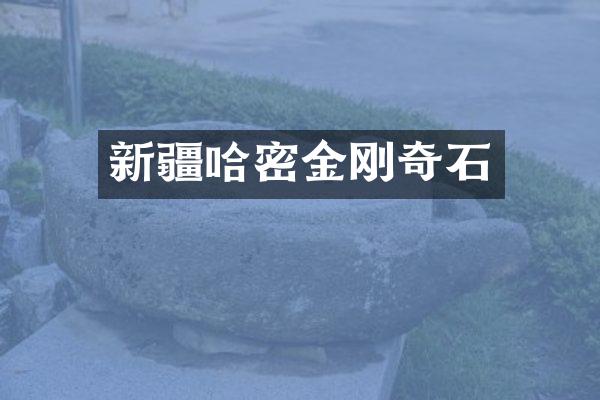新疆哈密金刚奇石