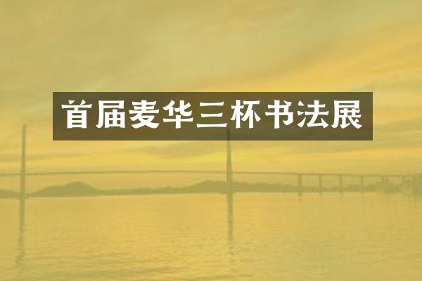首届麦华三杯书法展