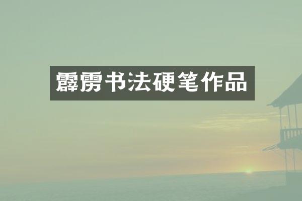 霹雳书法硬笔作品