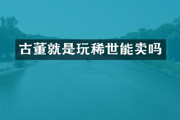 古董就是玩稀世能卖吗