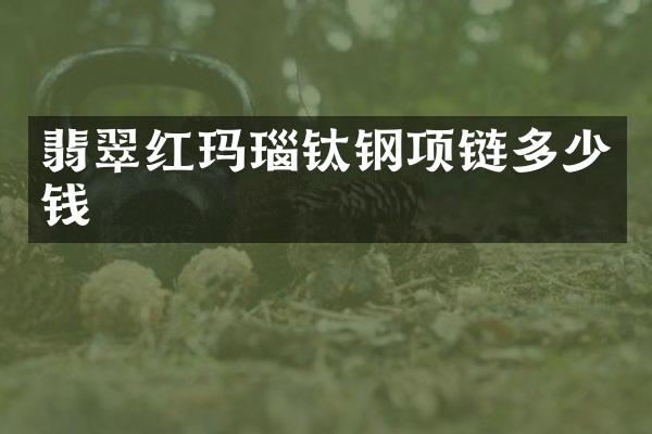 翡翠红玛瑙钛钢项链多少钱