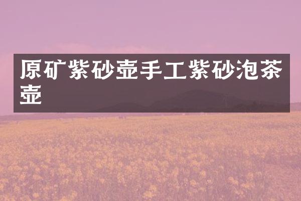 原矿紫砂壶手工紫砂泡茶壶