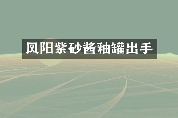 凤阳紫砂酱釉罐出手