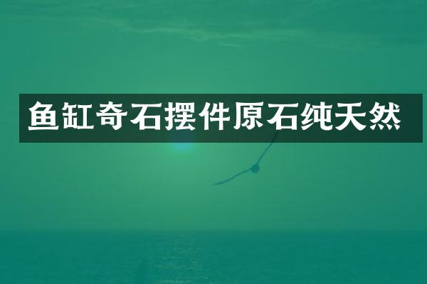 鱼缸奇石摆件原石纯天然