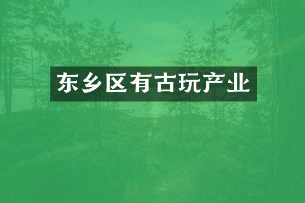 东乡区有古玩产业