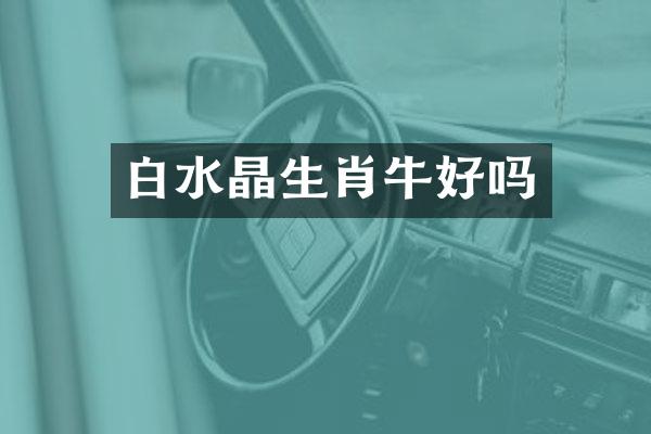 白水晶生肖牛好吗