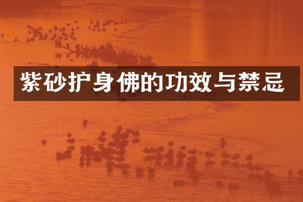 紫砂护身佛的功效与禁忌