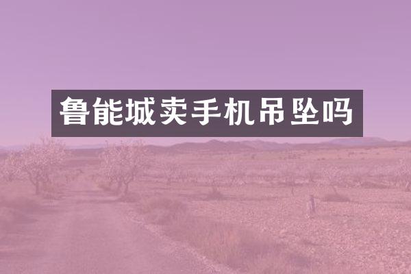 鲁能城卖手机吊坠吗
