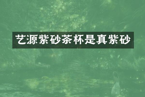 艺源紫砂茶杯是真紫砂