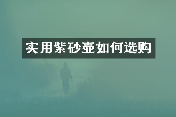 实用紫砂壶如何选购