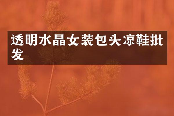 透明水晶女装包头凉鞋批发