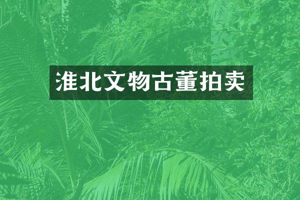 淮北文物古董拍卖