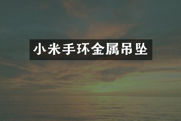 小米手环金属吊坠