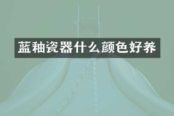 蓝釉瓷器什么颜色好养
