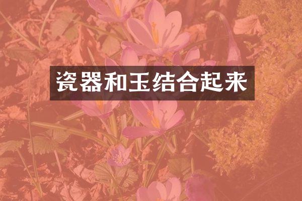 瓷器和玉结合起来