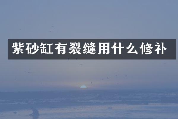 紫砂缸有裂缝用什么修补