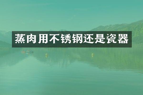 蒸肉用不锈钢还是瓷器