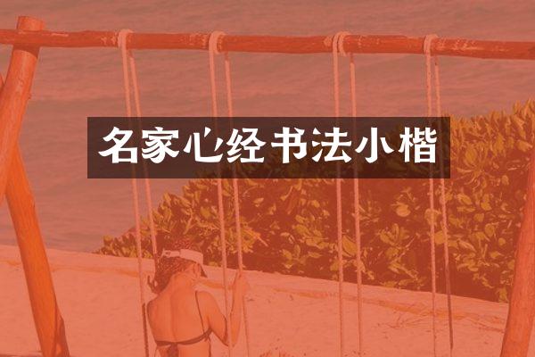 名家心经书法小楷