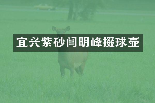 宜兴紫砂闫明峰掇球壶