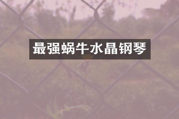 最强蜗牛水晶钢琴