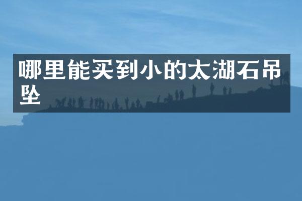 小的太湖石吊坠