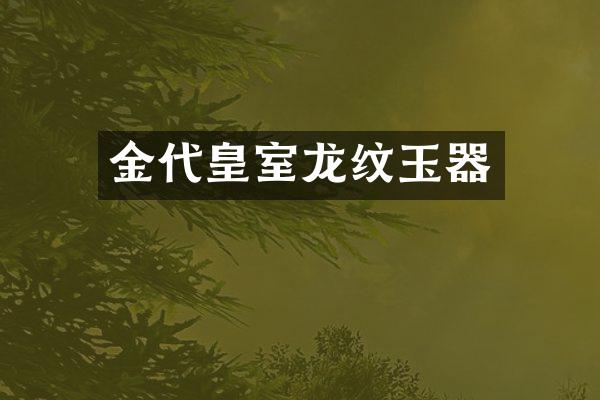 金代皇室龙纹玉器