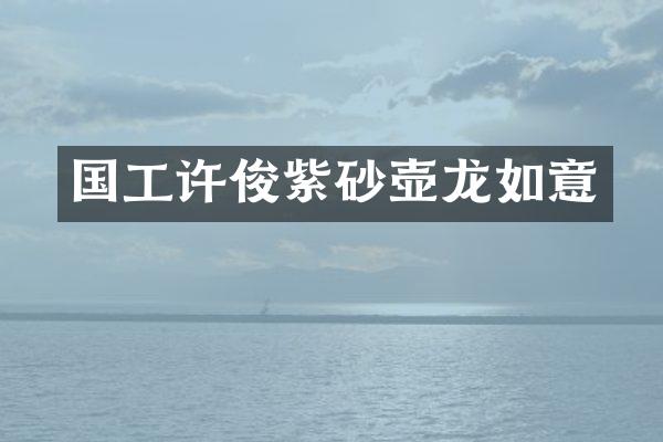 国工许俊紫砂壶龙如意