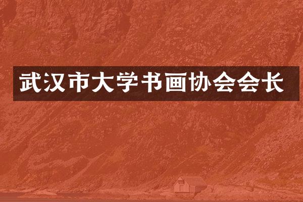 武汉市大学书画协会会长