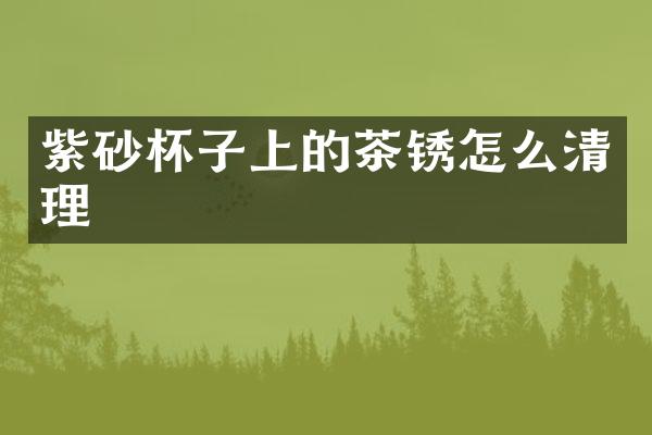 紫砂杯子上的茶锈怎么清理
