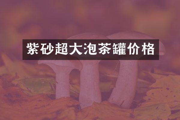 紫砂超大泡茶罐价格