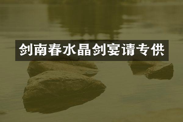 剑南春水晶剑宴请专供