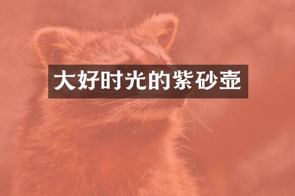 大好时光的紫砂壶