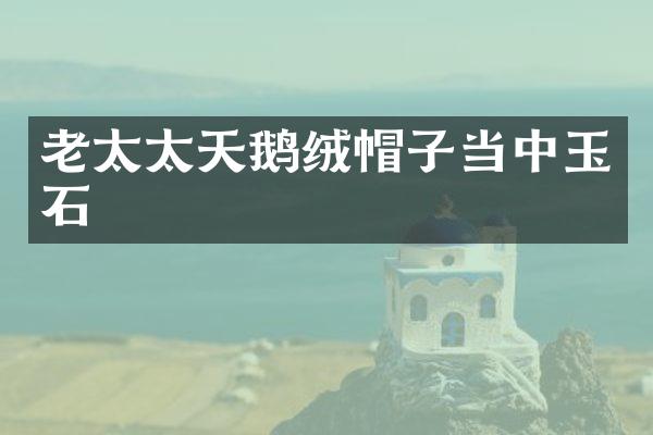 老太太天鹅绒帽子当中玉石