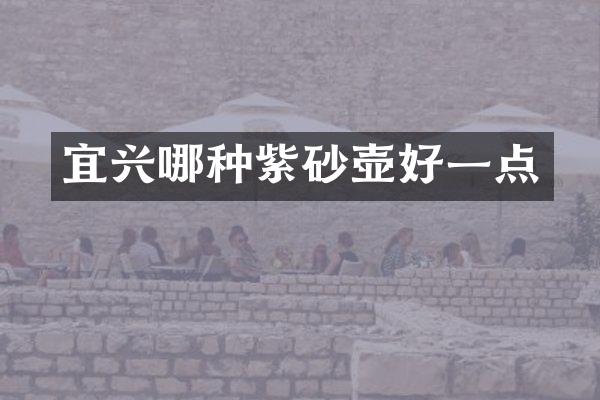 宜兴哪种紫砂壶好一点