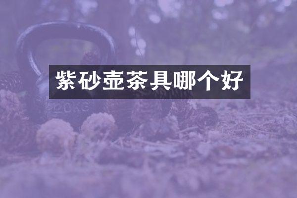 紫砂壶茶具哪个好