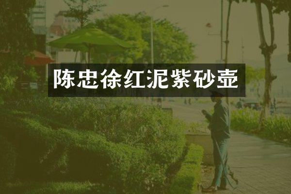 陈忠徐红泥紫砂壶