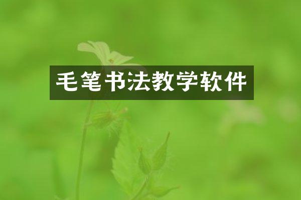 毛笔书法教学软件