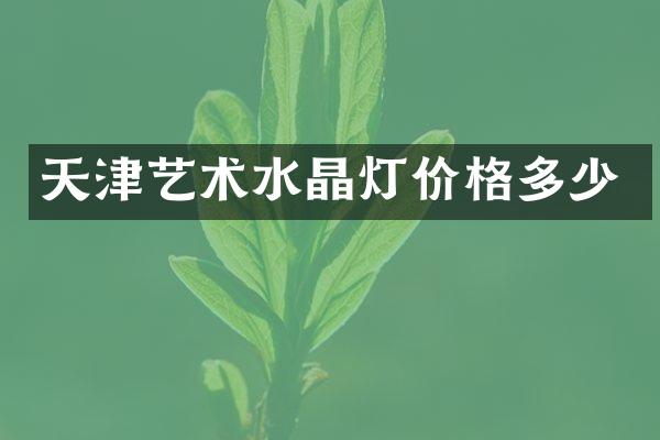 天津艺术水晶灯价格多少