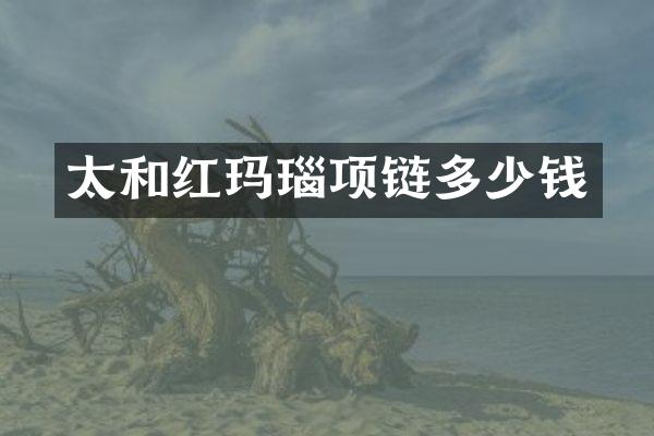 太和红玛瑙项链多少钱