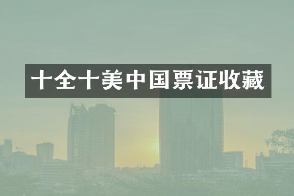 十全十美中国票证收藏
