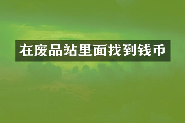 在废品站里面找到钱币