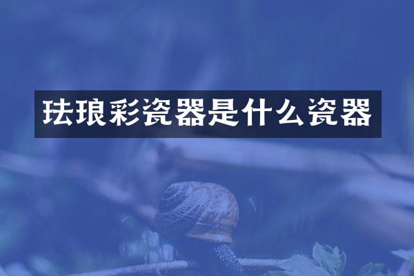 珐琅彩瓷器是什么瓷器