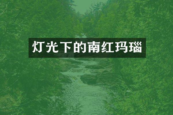 灯光下的南红玛瑙
