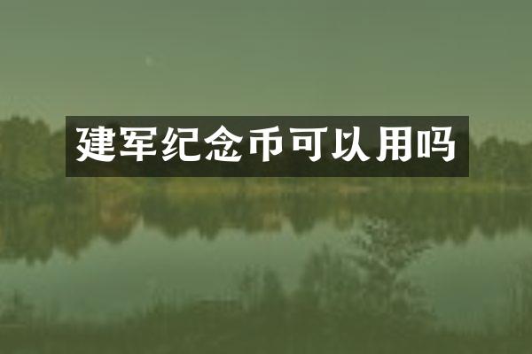 建军纪念币可以用吗