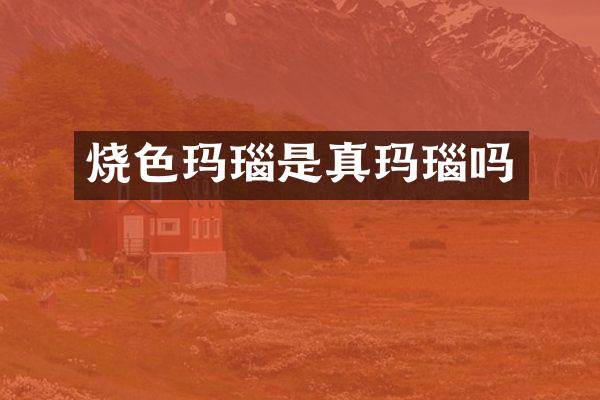 烧色玛瑙是真玛瑙吗