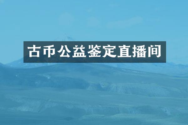 古币公益鉴定直播间